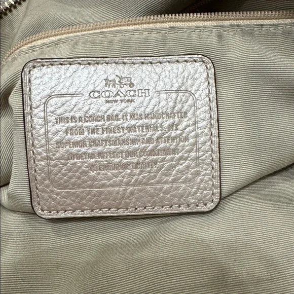 Coach Studded Caviar Kelsey Leather Shoulder Bag - Picture 6 of 8